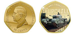50 cents (World War II Tanks -Churchill)