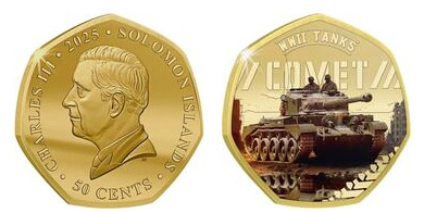50 cents (World War II Tanks -Comet)