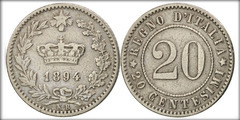 20 centesimi (Umberto I)