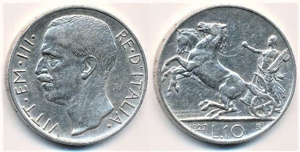 10 lire (Vittorio Emanuele III)