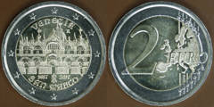 2 euro (400 Aniversario de la Finalización de la Basílica de San Marcos, Venecia)