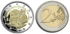 2 euro (60 Aniversario de la Fundación del Ministerio de Salud)
