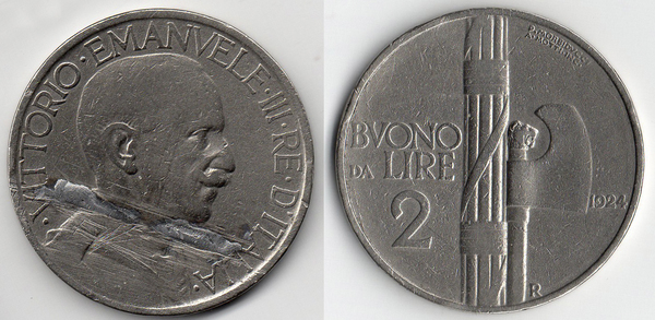 2 lire (Vittorio Emanuele III)