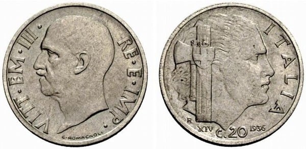 20 centesimi (Vittorio Emanuele III)