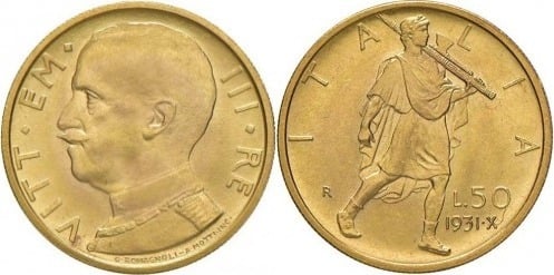 50 lire (Vittorio Emanuele III)