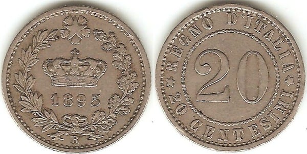 20 centesimi (Umberto I)