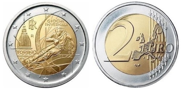 2 euro (XX Olympic Winter Games-Turin 2006)