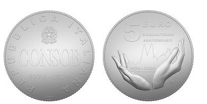 5 euro (50th anniversary of the creation of CONSOB)