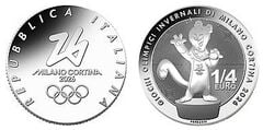1/4 euro (Olympic Winter Games Milano Cortina 2026: Mascot)
