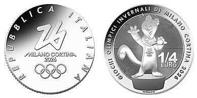 1/4 euro (Olympic Winter Games Milano Cortina 2026: Mascot)