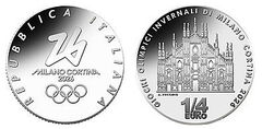 1/4 euro (Olympic Winter Games Milano Cortina 2026: Milan)