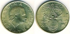 200 lire (Centenario de la Asociación Naval Italiana)