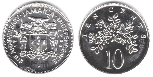 10 cents (21st Anniversary of Independence)