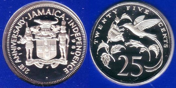 25 cents (21st Anniversary of Independence)