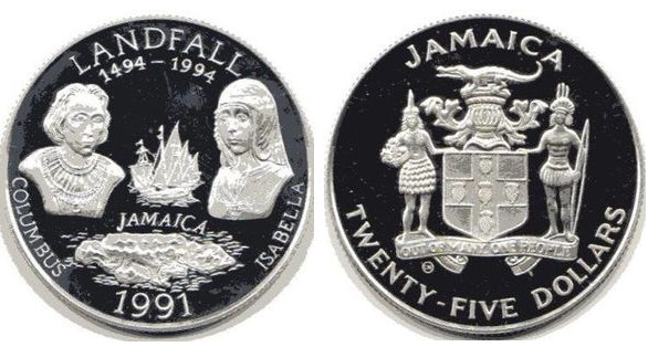 25 dollars (500th Anniversary of the Discovery of the New World)