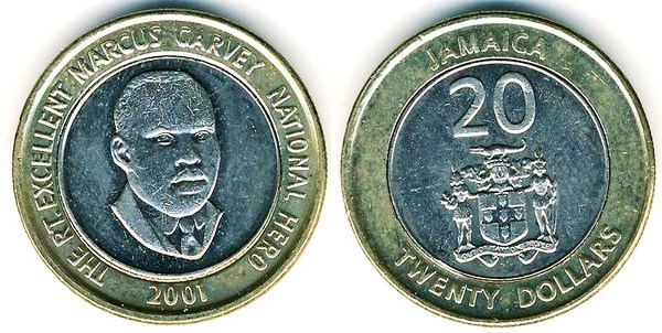 Coin 20 dollars 2000 2008 of Jamaica Updated Value Foronum