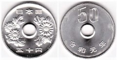 50 yenes (Naruhito-Reiwa)