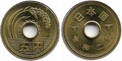 5 yenes (Naurito-Reiwa)