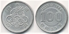 100 yenes (XVIII Olímpiada Tokio-64)