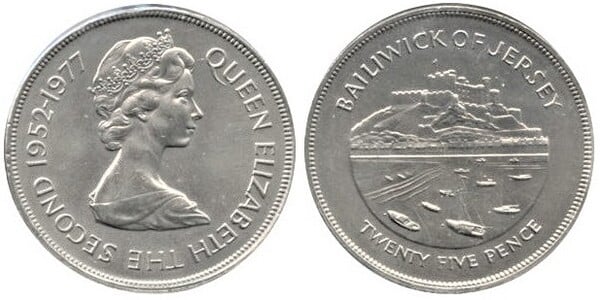 25 pence (25th Anniversary of the Queen's Coronation)