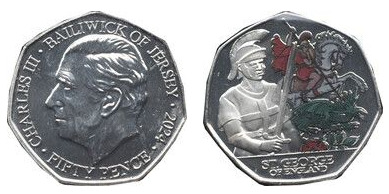 50 pence (St. George)