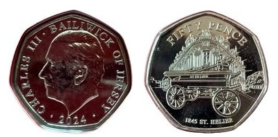 50 pence (Fire Brigade - St. Helier)