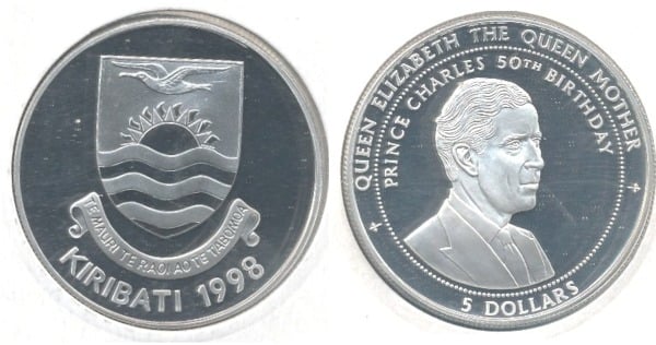 5 dollars (50th Anniversary of Prince Charles)