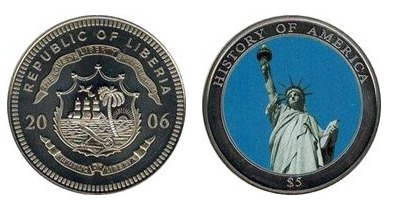 5 dollars (Statue of Liberty)
