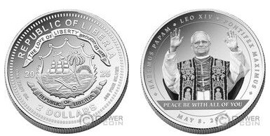 2 dollars (Pope Leo XIV)