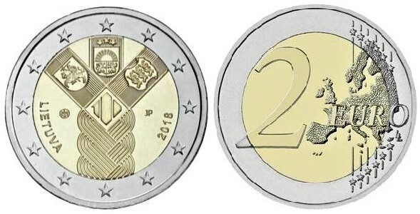 2 euro (100th Anniversary of the Founding of the Independent Baltic States)