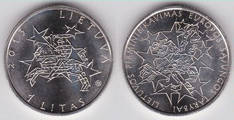 1 litas (Presidency-Council of Lithuania European Union)