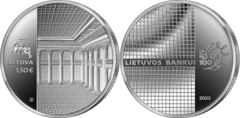 1.5 euro (Centenario del banco de Lituania)