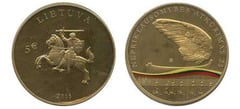 5 euro (25 aniversario de la restauración de la independencia de Lituania)