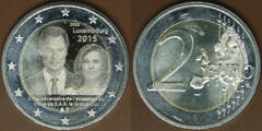 2 euro (15 Aniversario de la Ascensión al Trono del Gran Duque Enrique)