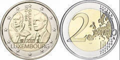 2 euro (175 Aniversario de la Muerte del Gran Duque Guillermo I)