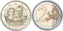 2 euro (40 Aniversario de la Boda de Henri y María Teresa)