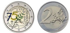 2 euro (75th Anniversary of the Schuman-Color Declaration)