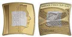 2.50 euro (Esch-sur-Sûre dam)