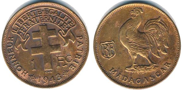 1 franc (French Colony)