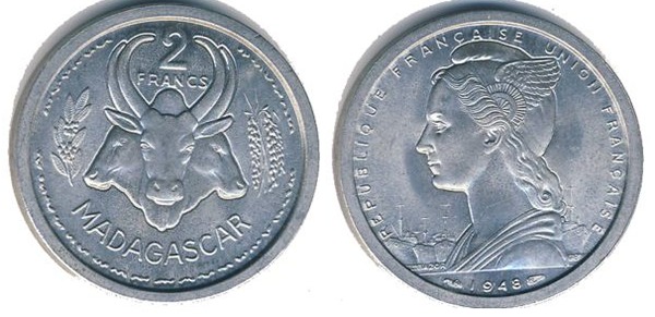 2 francs (French Colony)