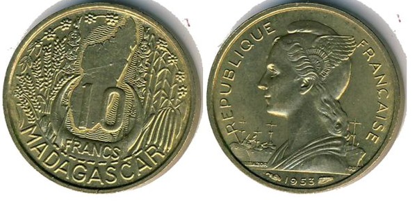 10 francs (French Colony)