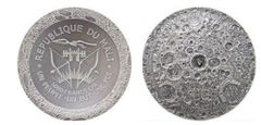 5000 francs CFP (Lunar meteorite Malu)