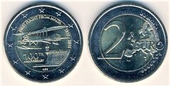 2 euro (100 Aniversario del Primer Vuelo desde Malta)