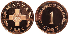 1 cent (10 Aniversario Decimalización)