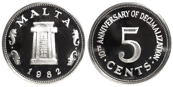 5 cents (10th Anniversary Decimalization)