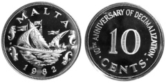 10 cents (10 Aniversario Decimalización)