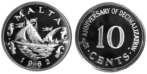 10 cents (10th Anniversary Decimalization)