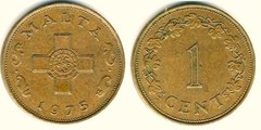 Coin 1 cent 1991-2007 of Malta ✓ Updated Value