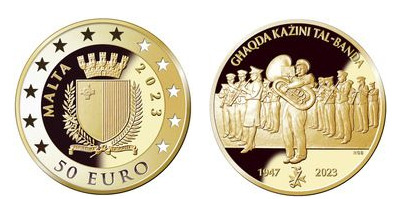 50 euro ( 75th Anniversary of the National Association of Bands Clubs of Malta )