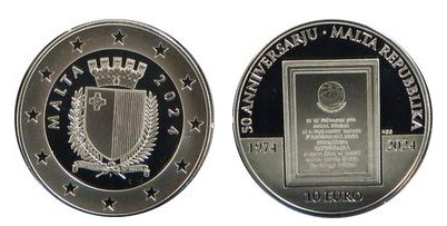 10 euro (50 years of Republic)